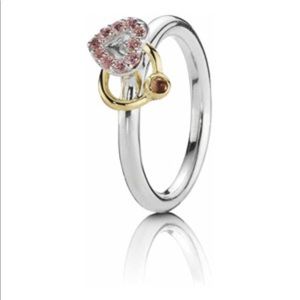 Retired Pandora Heart Ring with 14k Gold